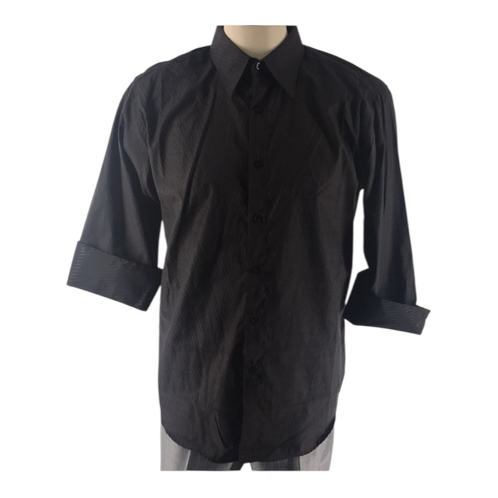 El General Black Dress Shirt for Men